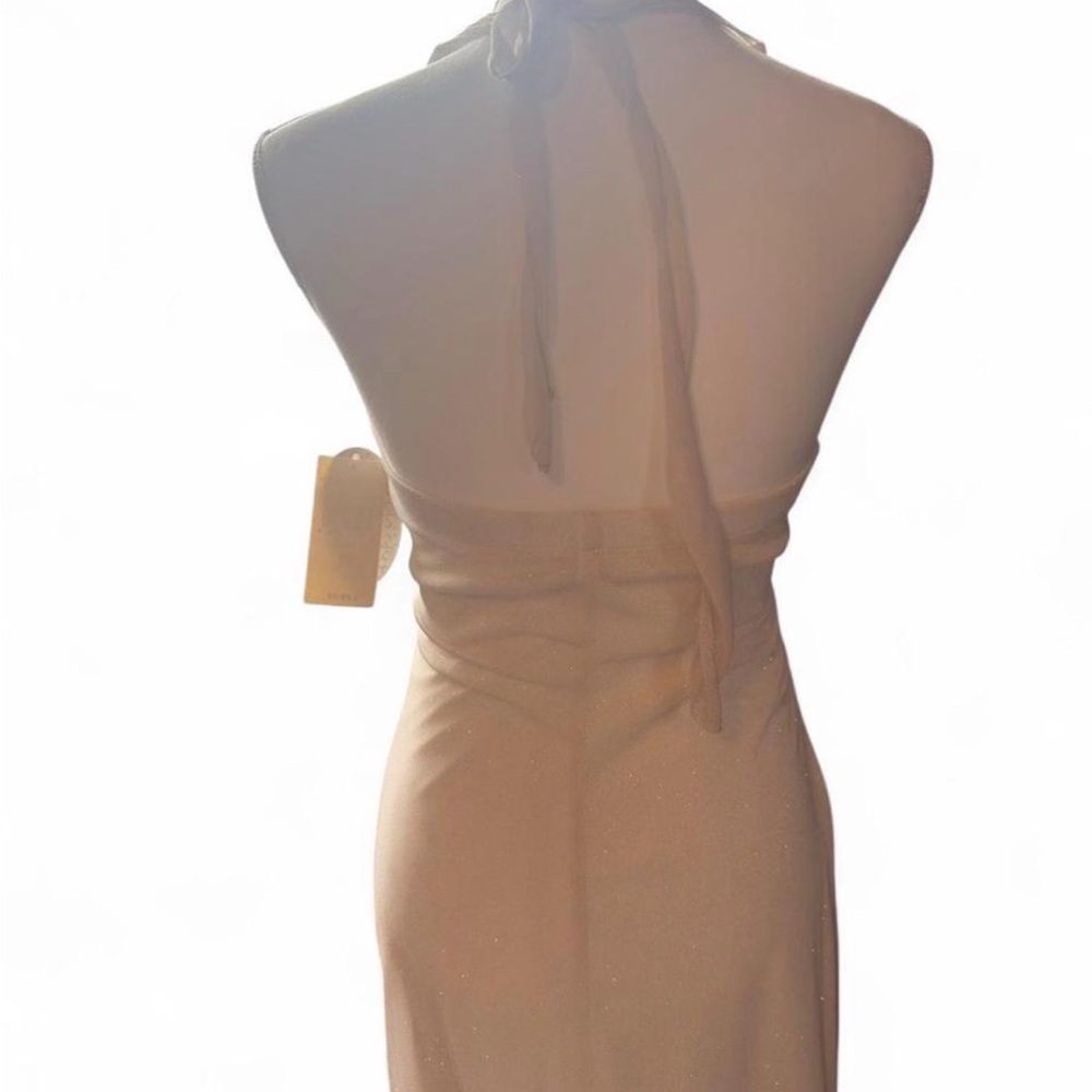 y2k Speechless champagne glitter‎ halter dress  | New with tags ✨ prom - Picture 4 of 5